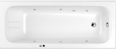 Акриловая ванна Whitecross Vibe 180x75 0105.180075.100.LINENANO.CR с гидромассажем