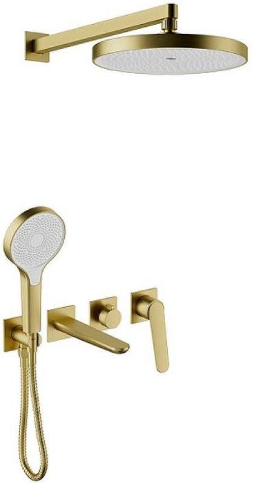 Душевая система Bronze de Luxe Icon 3009CBG Золото матовое