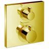 Hansgrohe Ecostat Square Термостат для душа, 2 источника, внешняя часть, цвет: золото