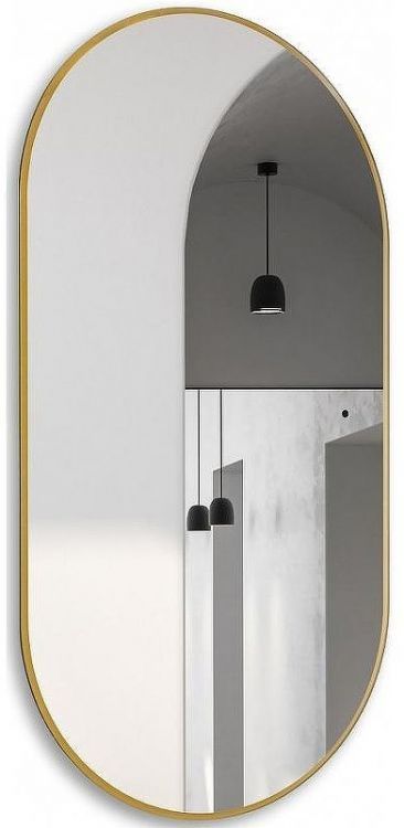 Зеркало Abber Kontur 55 AG6304SCG с подсветкой Золото с бесконтактным выключателем и диммером