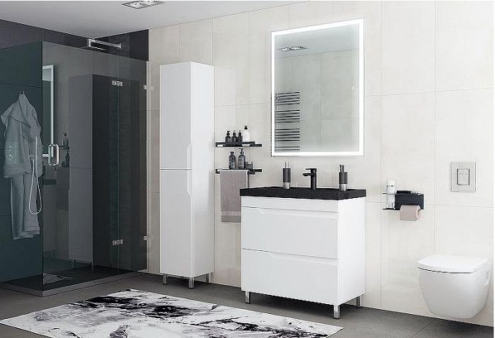 Тумба под раковину Corozo Юрма 80 Z2 SD-00001625 Белая