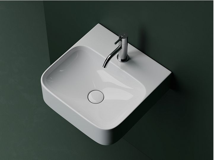 Умывальник CERAMICANOVA AURA с 1 отверстием для смесителя, без перелива CN2005 Умывальник CERAMICANOVA AURA с 1 отверстием для смесителя, без перелива CN2005