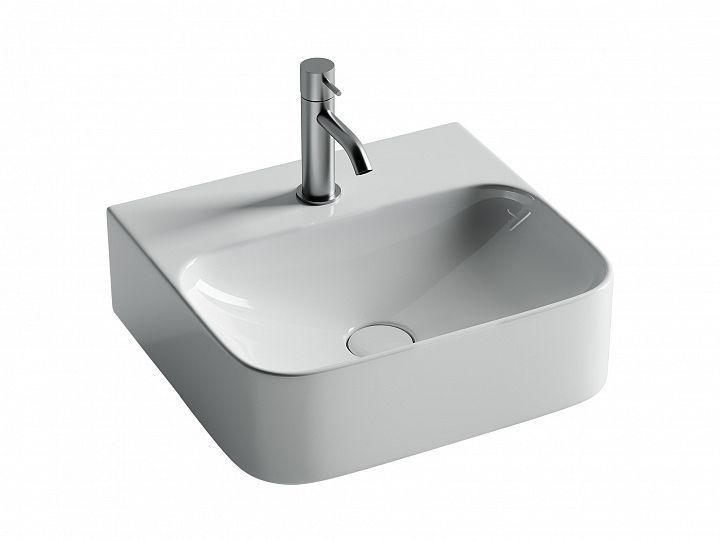 Умывальник CERAMICANOVA AURA с 1 отверстием для смесителя, без перелива CN2005 Умывальник CERAMICANOVA AURA с 1 отверстием для смесителя, без перелива CN2005