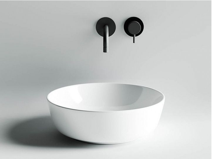 Умывальник чаша CERAMICANOVA Element накладная круглая 420 мм CN6013