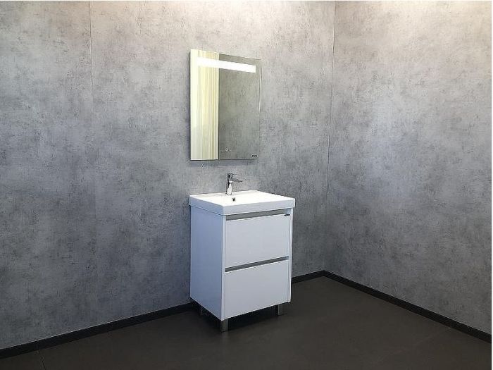 Тумба с раковиной Comforty Дублин 60 00004137134 Белый глянец