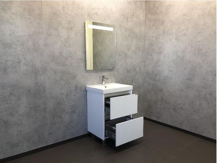 Тумба с раковиной Comforty Дублин 60 00004137134 Белый глянец