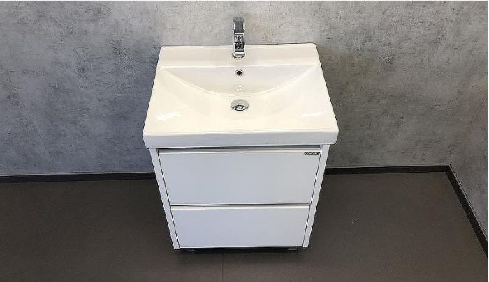 Тумба с раковиной Comforty Дублин 60 00004137134 Белый глянец