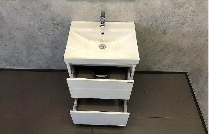 Тумба с раковиной Comforty Дублин 60 00004137134 Белый глянец