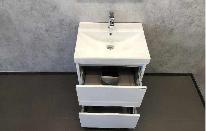 Тумба с раковиной Comforty Дублин 60 00004137134 Белый глянец