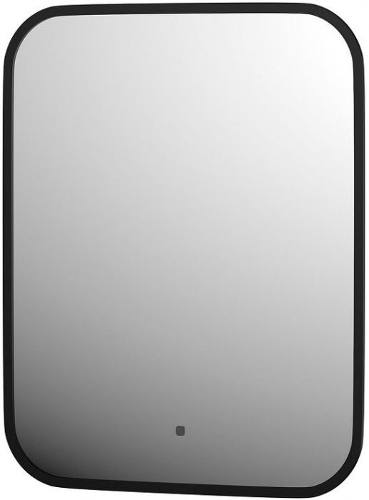 Зеркало Defesto Aura 40х50 DF 2961R с подсветкой 15W-4500K/ИК - выключатель/Нейтральный белый свет/Черная рама