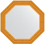 Зеркало Evoform Octagon 69х69 BY 7329 в багетной раме - Сусальное золото 80