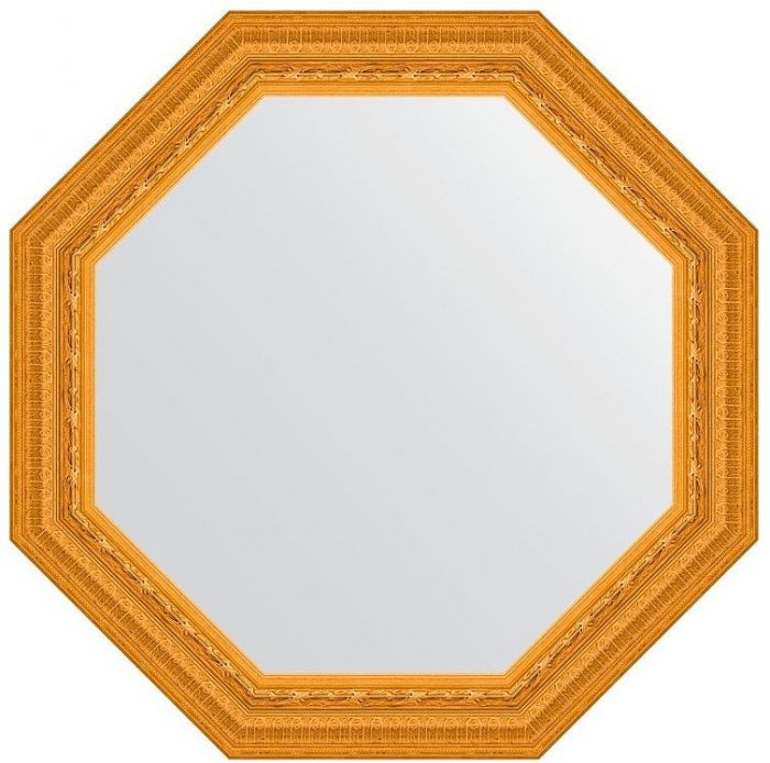 Зеркало Evoform Octagon 69х69 BY 7329 в багетной раме - Сусальное золото 80