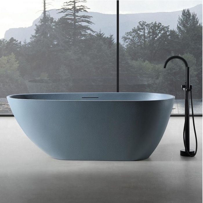 Ванна из искусственного камня Abber Dortmund 170x75 AM9911G Серая без гидромассажа