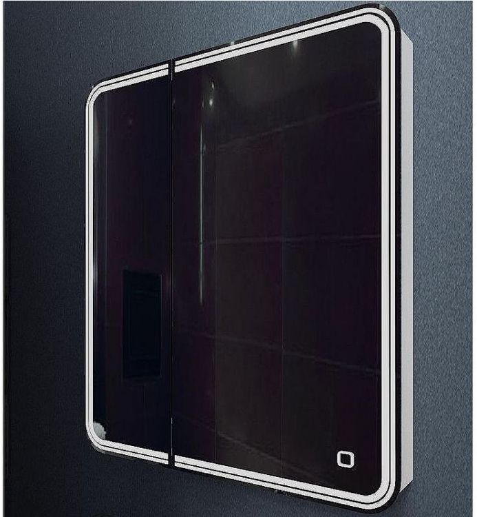 Зеркальный шкаф Art&Max Verona AM-Ver-800-800-2D-R-DS-F с подсветкой с сенсорным выключателем Белый Зеркальный шкаф Art&Max Verona AM-Ver-800-800-2D-R-DS-F с подсветкой с сенсорным выключателем Белый