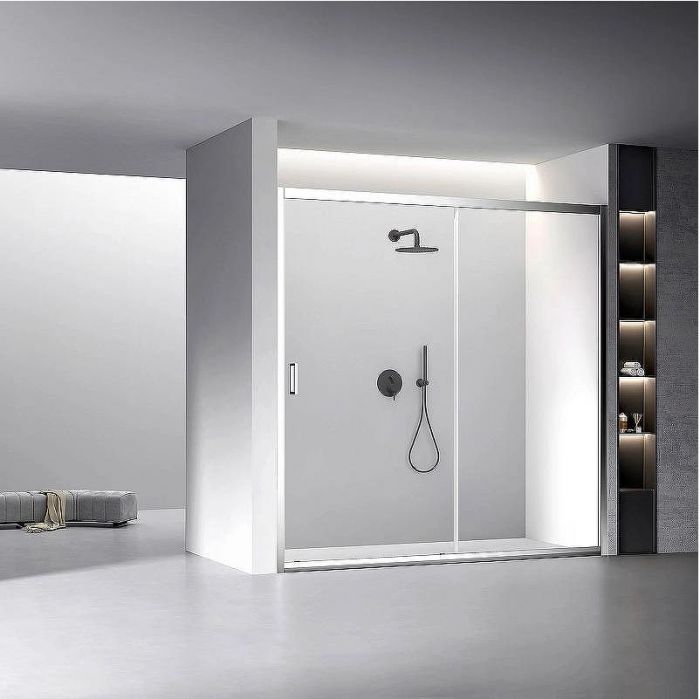 Душевая дверь Veconi Vianno VN-60 190 VN60-190-01-C5 профиль Хром стекло прозрачное