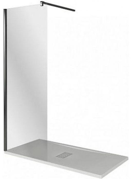 Душевая перегородка Good Door Walk In SP-130-C-В 130 профиль Черный стекло прозрачное