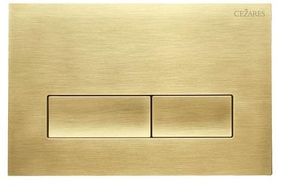 Клавиша смыва Cezares Slider SLIDER-BTN-BORO цвет Золото Сталь