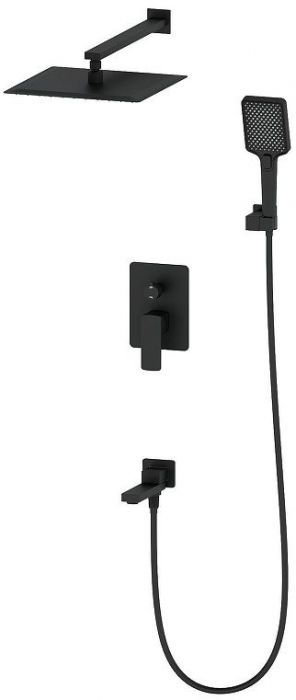 Душевая система Wonzon & Woghand Edge WW-88939003-MB цвет Черный матовый