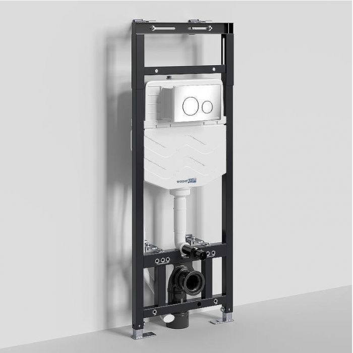 Инсталляция WasserKRAFT Alme 15TLT.010.ME.CH02 для унитаза с клавишей смыва Хром