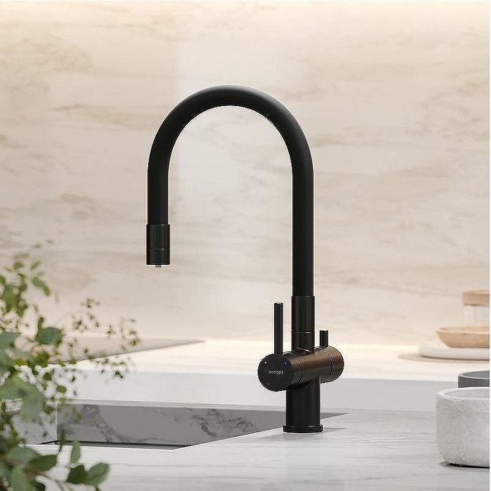 Смеситель для кухни Sancos Lucia SC4004MB Черный матовый