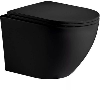 Унитаз WeltWasser Merzbach 043 MT-BL 10000009940 подвесной Черный матовый с сиденьем Микролифт