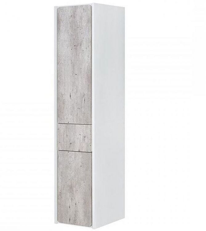 Шкаф пенал Roca Ronda 32 ZRU9303005 L подвесной Бетон Белый матовый