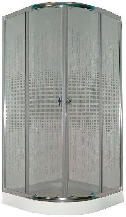 Душевой уголок Parly 90x90 Z9111 профиль Хром стекло прозрачное с рисунком