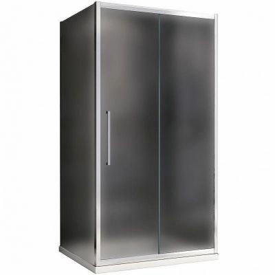 Душевой уголок Abber Schwarzer Diamant 160x100 AG30160MH-S100M профиль Хром стекло матовое