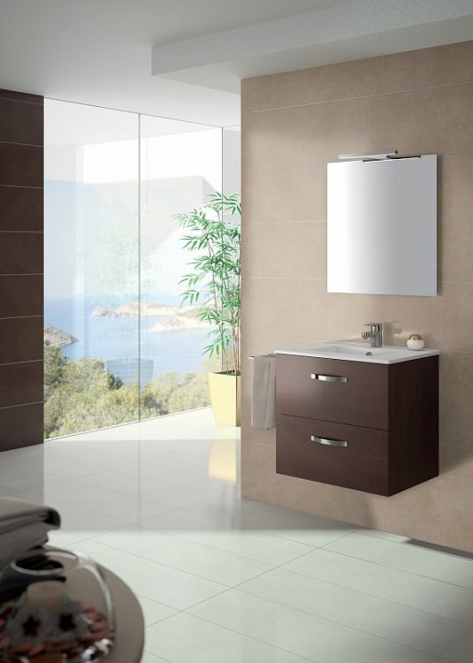 Тумба под раковину 55 см Jacob Delafon Struktura EB1276-E16 ореховое дерево