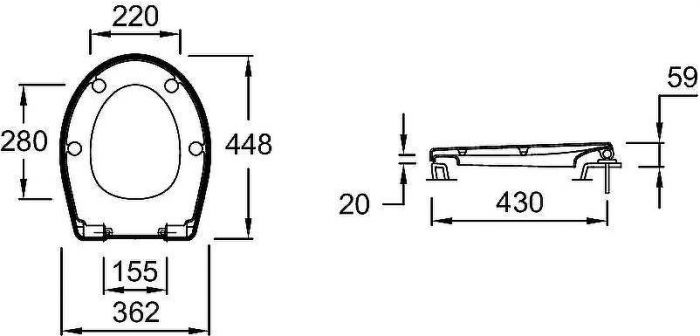 Комплект унитаза с инсталляцией Jacob Delafon Patio E21739RU-00 с сиденьем Микролифт и клавишей смыва Хром