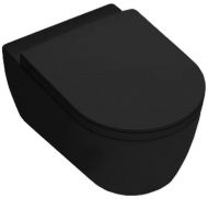 Унитаз Hatria Fusion A0Y1CC02 подвесной Черный матовый без сиденья
