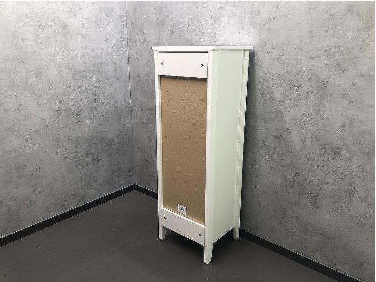 Шкаф пенал Comforty Тбилиси 40 00003132633 Белый глянец