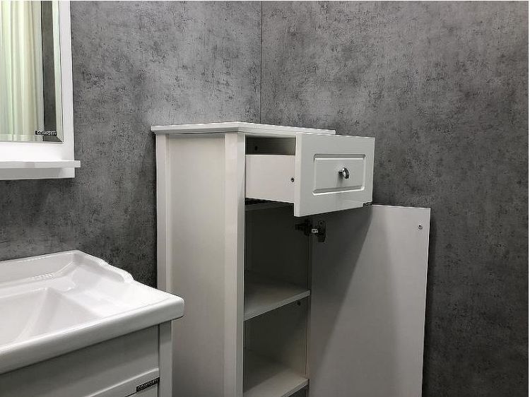 Шкаф пенал Comforty Тбилиси 40 00003132633 Белый глянец