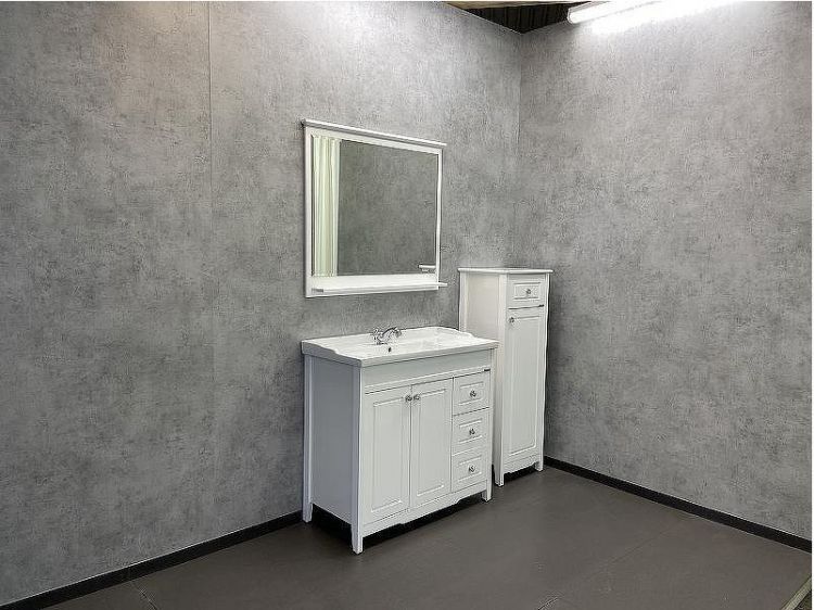 Шкаф пенал Comforty Тбилиси 40 00003132633 Белый глянец