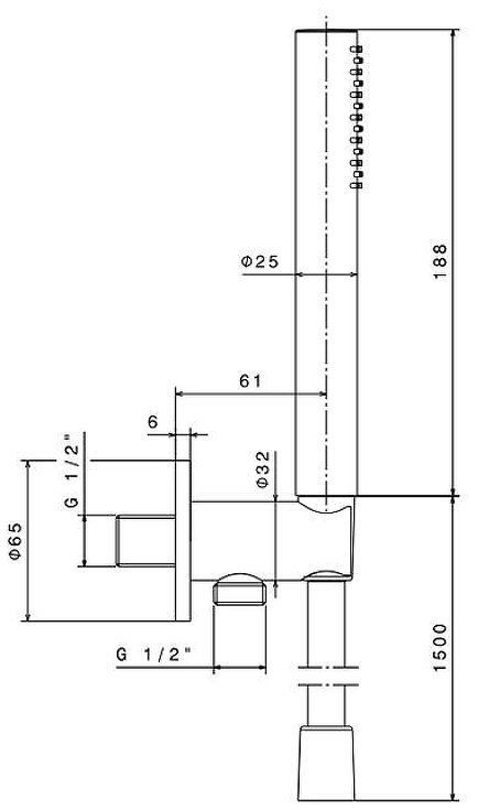 Душевой гарнитур Newform X-Steel 316 69645X.59.067 цвет Copper Bronze