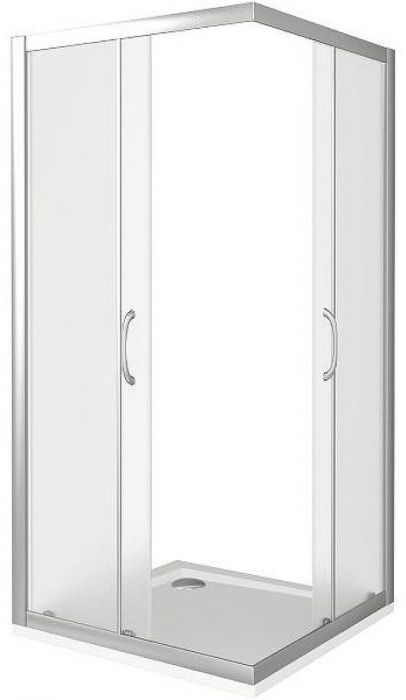 Душевой уголок Good Door Neo CR-100-C-CH 100х100 профиль Хром стекло прозрачное