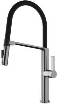 Смеситель для кухни Paulmark Barrel Ba214029-BS Брашированная сталь