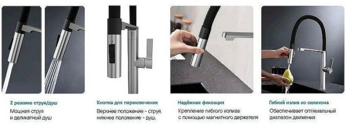 Смеситель для кухни Paulmark Barrel Ba214029-BS Брашированная сталь