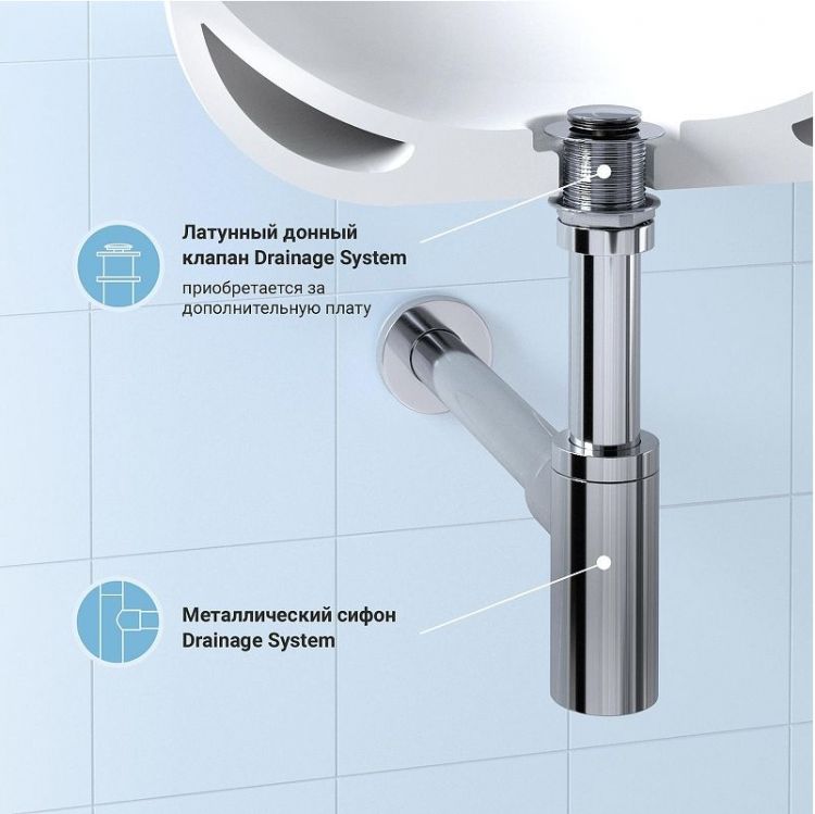 Сифон для раковины Wellsee Drainage System 182104000 цвет Хром Сифон для раковины Wellsee Drainage System 182104000 цвет Хром