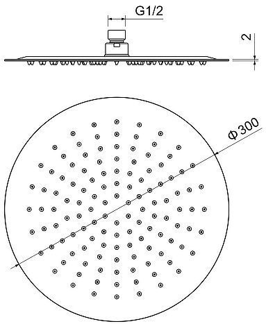 Верхний душ Aquatek AQ2075BG цвет Золото шлифованное Верхний душ Aquatek AQ2075BG цвет Золото шлифованное