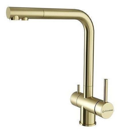Смеситель для кухни KUCHENSTERN FOKUS-F 400GL40 цвет Золото