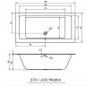 Акриловая ванна RIHO LUGO Plug&Play 180x90 RIGHT, BD6500500000000