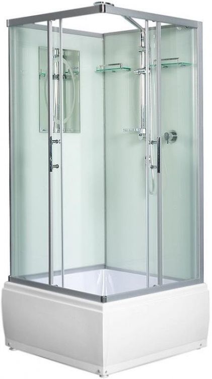 Душевая кабина WeltWasser WW500 Aller 901 90x90 10000003254 профиль Хром стекло прозрачное