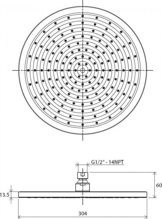 Верхний душ Ravak 980.00 X07P111 Верхний душ Ravak 980.00 X07P111