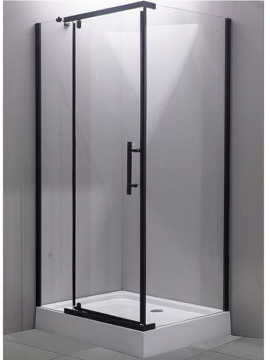 Душевой уголок Esbano ESR-7190B 100x80 ESUGR7190B профиль Черный матовый стекло прозрачное