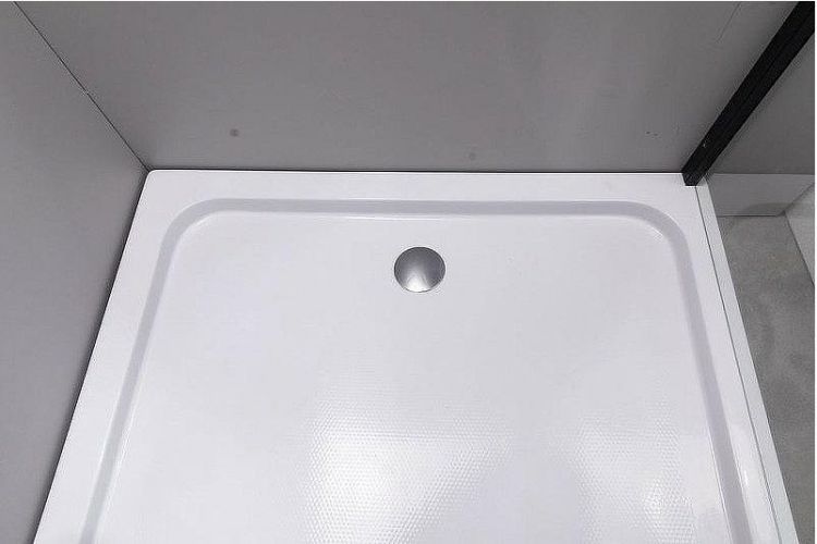 Душевой уголок Esbano ESR-7190B 100x80 ESUGR7190B профиль Черный матовый стекло прозрачное