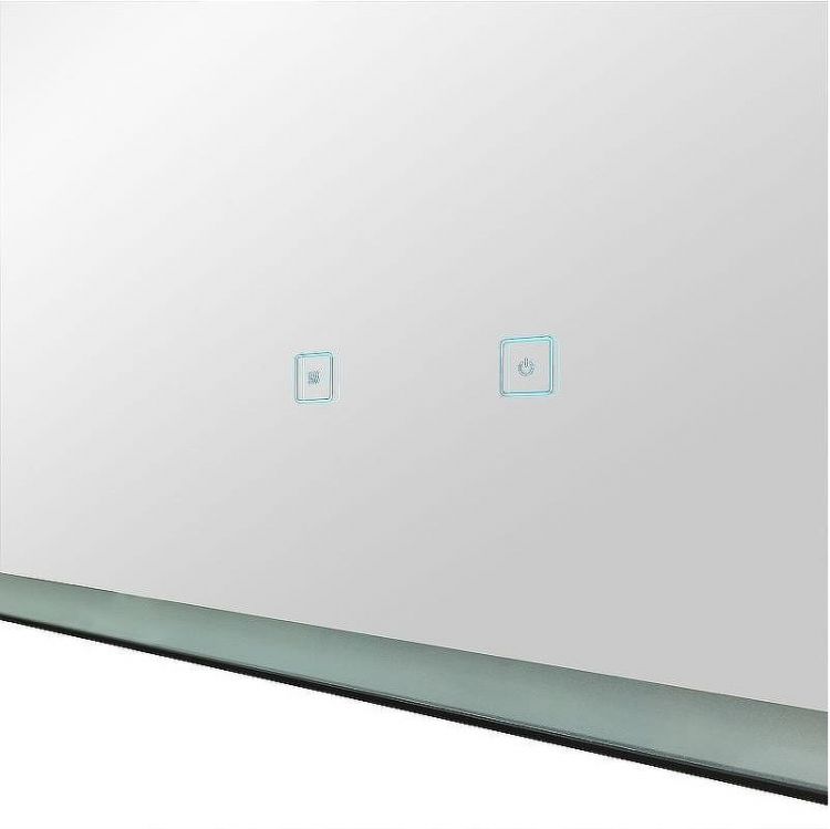 Зеркало Art&Max Arezzo AM-Are-1200-800-DS-FC-H-Nero с подсветкой с сенсорным выключателем Черное