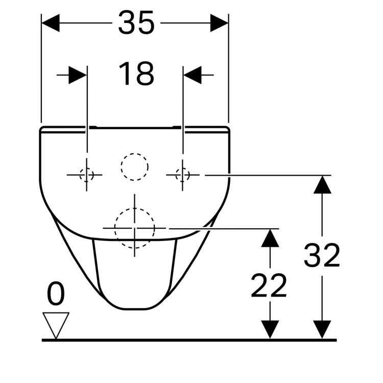 Унитаз подвесной Geberit Renova Nr.1, 203045000