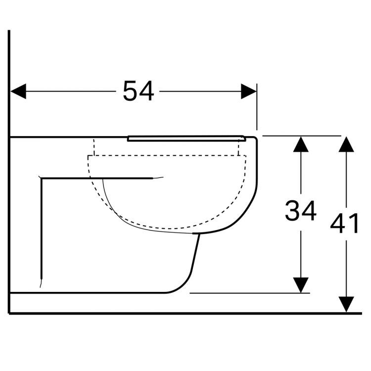 Унитаз подвесной Geberit Renova Nr.1, 203045000