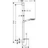 Hansgrohe Raindance Select E Душевой набор: штанга 90см., ручной душ 120, 3jet (Rain, RainAir, WhirlAir), мыльница, шланг, цвет: хром